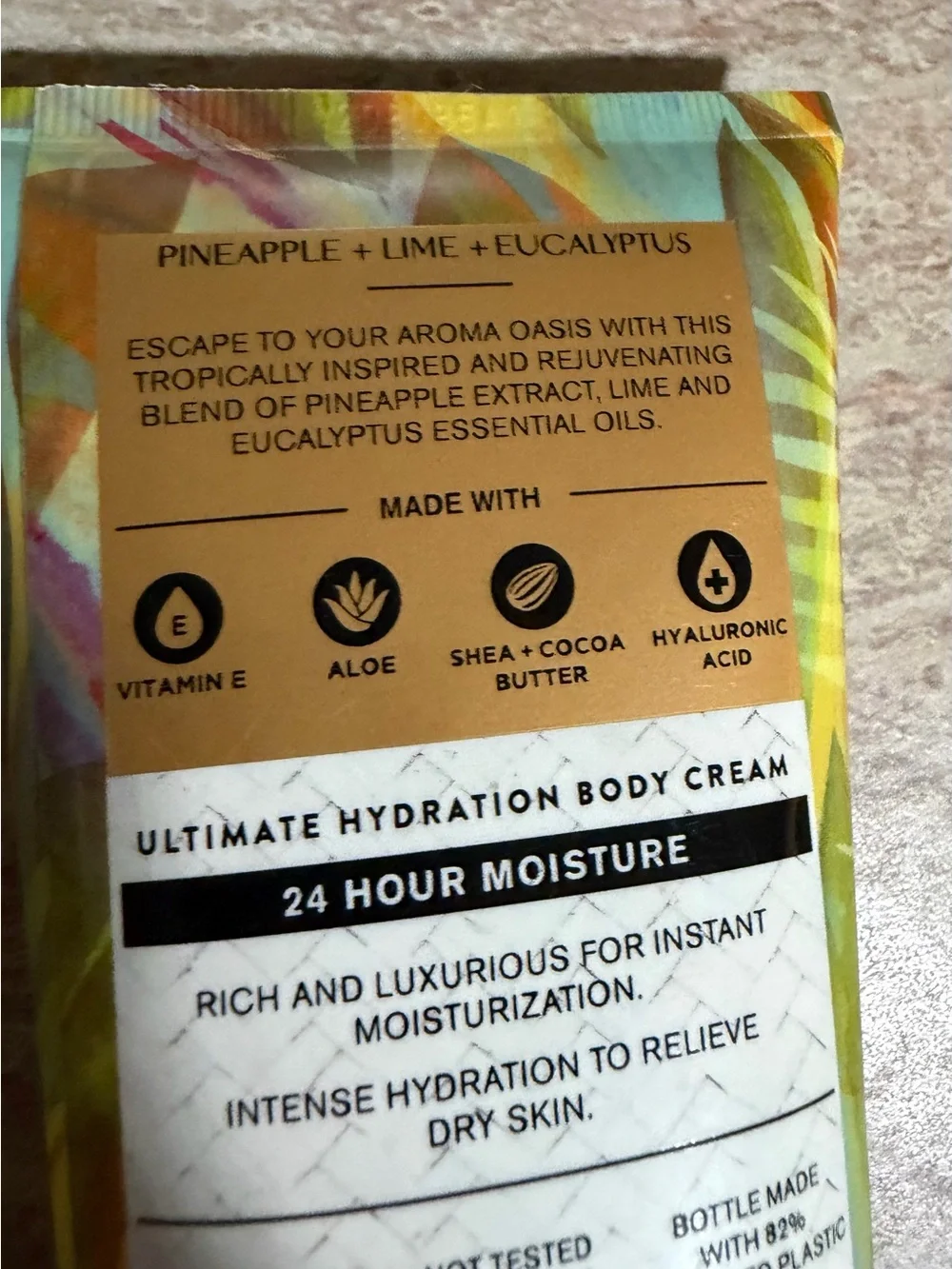 Bath & Body Works Aromatherapy Tropical Yellow Orange Green Tube